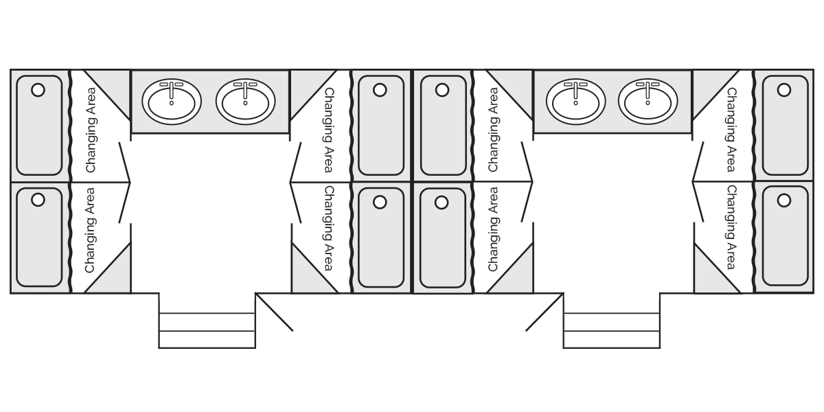 8-Stall Shower Mobile Trailer, Diagram