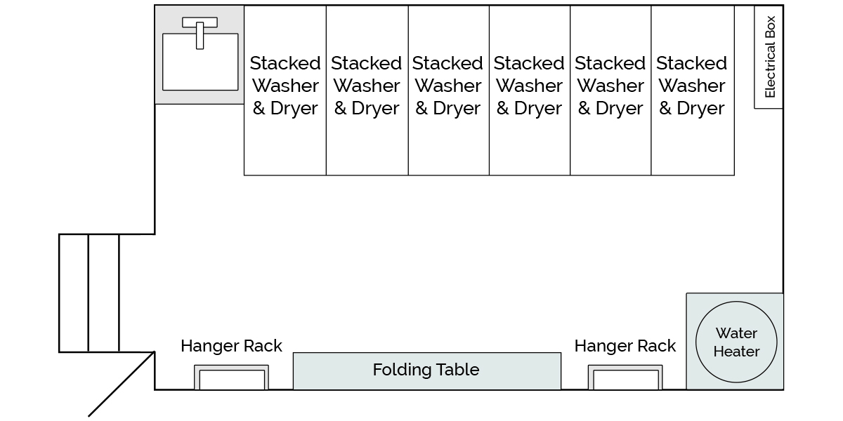 20-Foot Laundry Trailer, Diagram